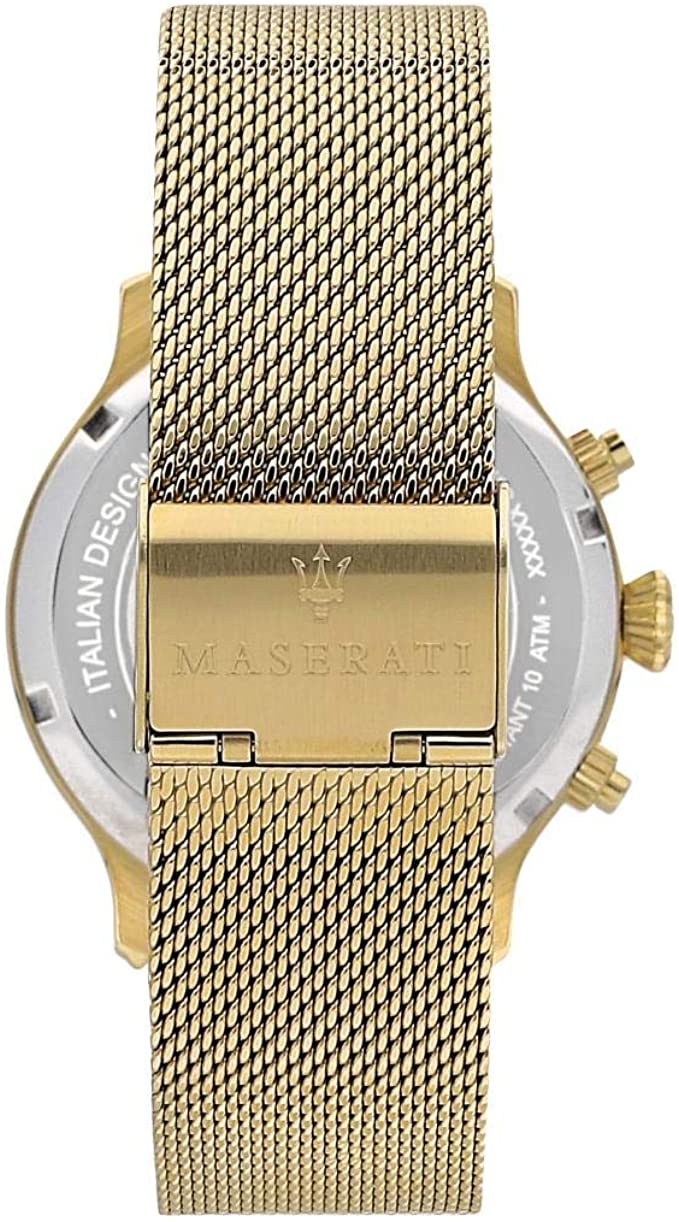Maserati Epoca 42mm Gold Mesh Men's Watch R8873618007 - The Watches Men & CO #4