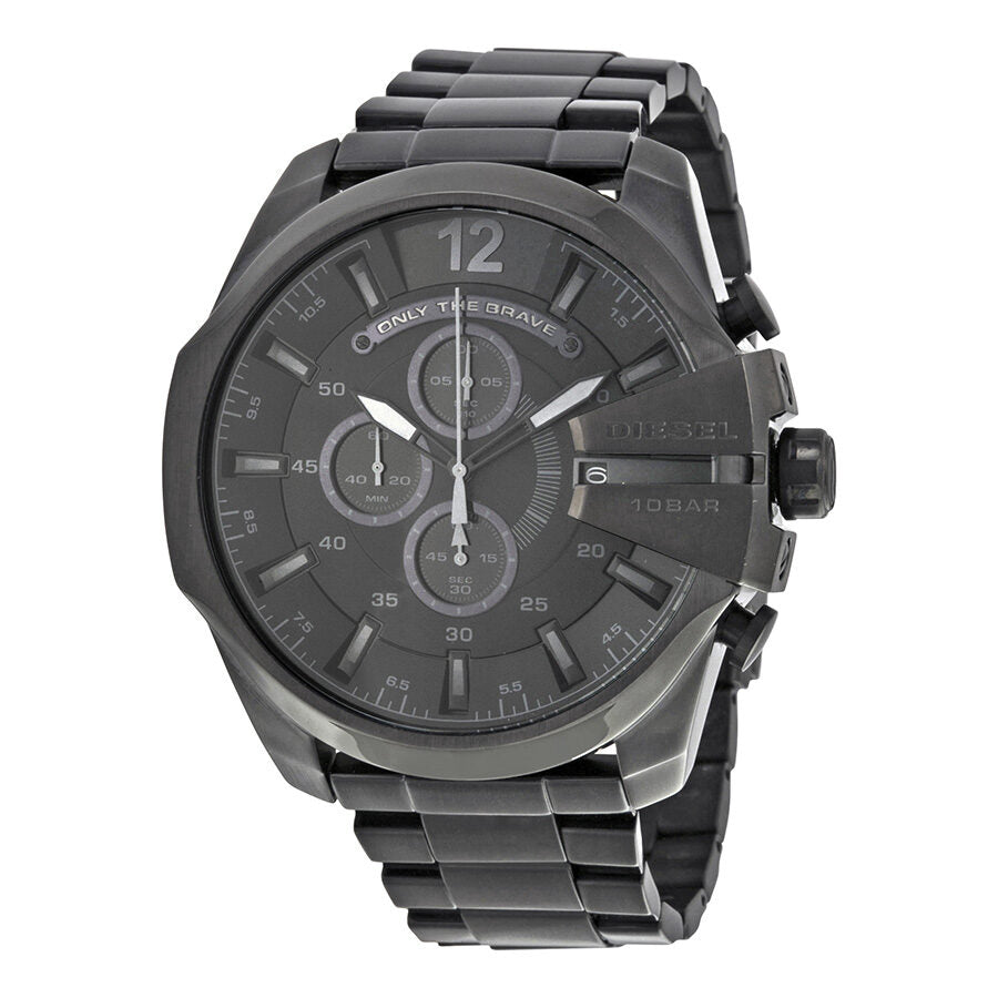 Diesel mega clearance chief watch black