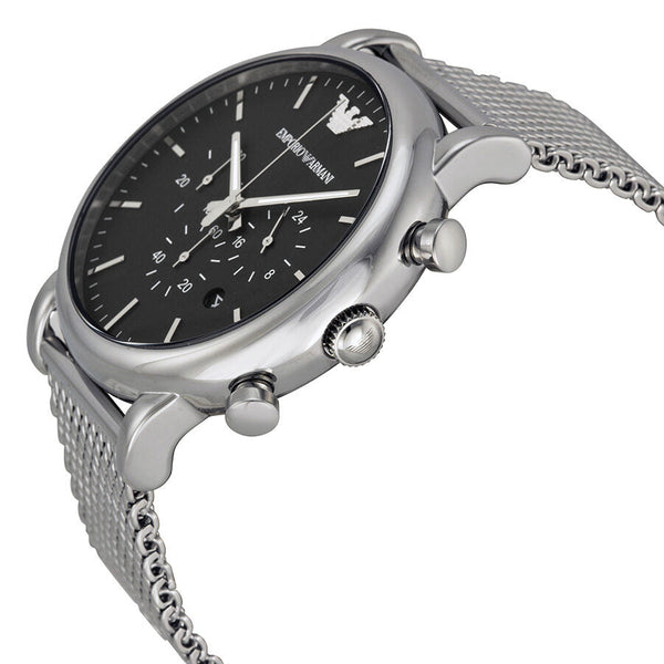 Emporio Armani Classic Chronograph Black Dial Men's Watch #AR1808 - The Watches Men & CO #2
