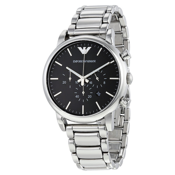 Emporio Armani Classic Chronograph Black Dial Men's Watch #AR1894 - The Watches Men & CO