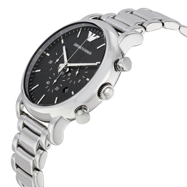 Emporio Armani Classic Chronograph Black Dial Men's Watch #AR1894 - The Watches Men & CO #2