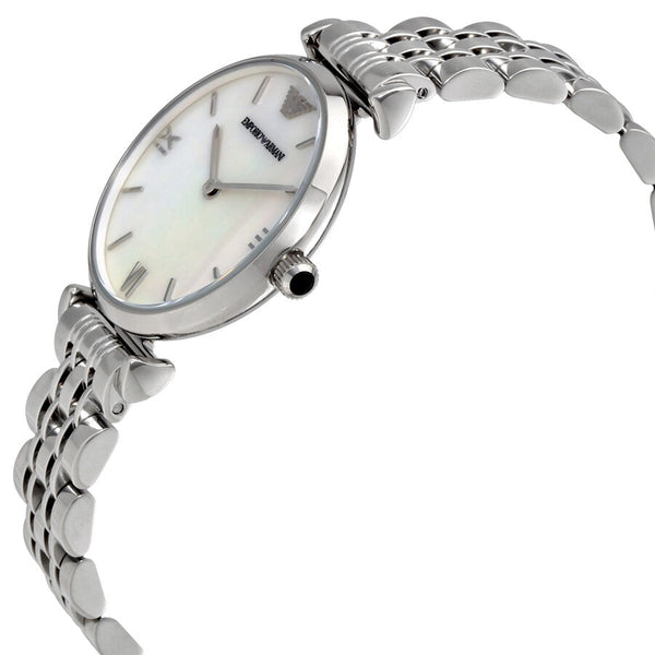 Emporio Armani Classic Mother of Pearl Dial Ladies Watch #AR1682 - The Watches Men & CO #2