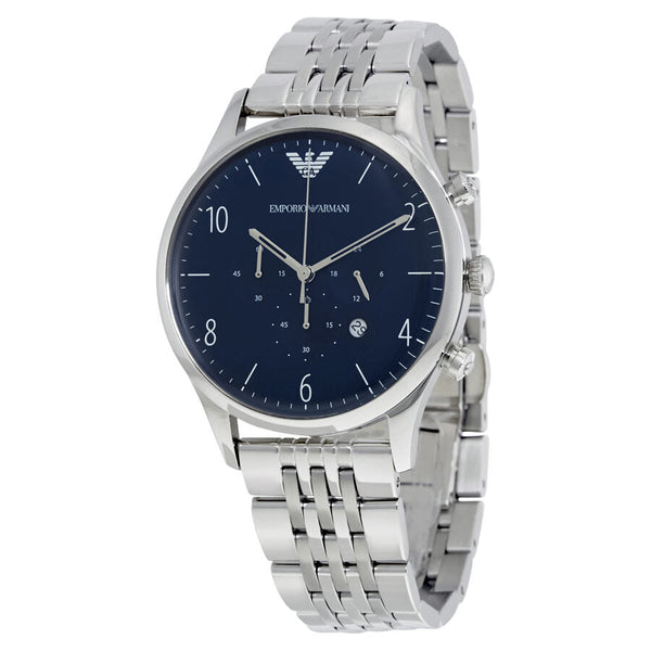 Emporio Armani Dress Chronograph Blue Dial Men's Watch #AR1942 - The Watches Men & CO