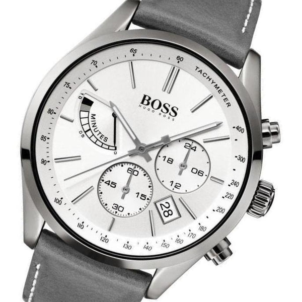Hugo Boss Grand Prix Grey Dial Men's Watch 1513633 - The Watches Men & CO #2