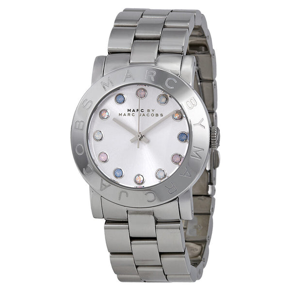 Marc by Marc Jacobs Amy Dexter Silver Dial Stainless Steel Ladies Watch MBM3214 - The Watches Men & CO
