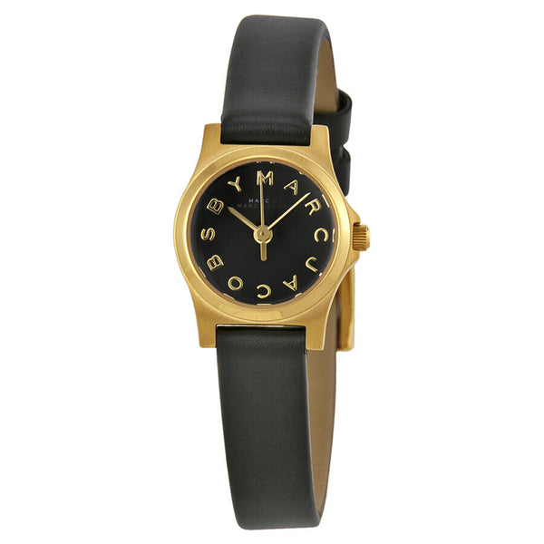Marc by Marc Jacobs Black Dial Black Leather Ladies Watch MBM1240 - The Watches Men & CO