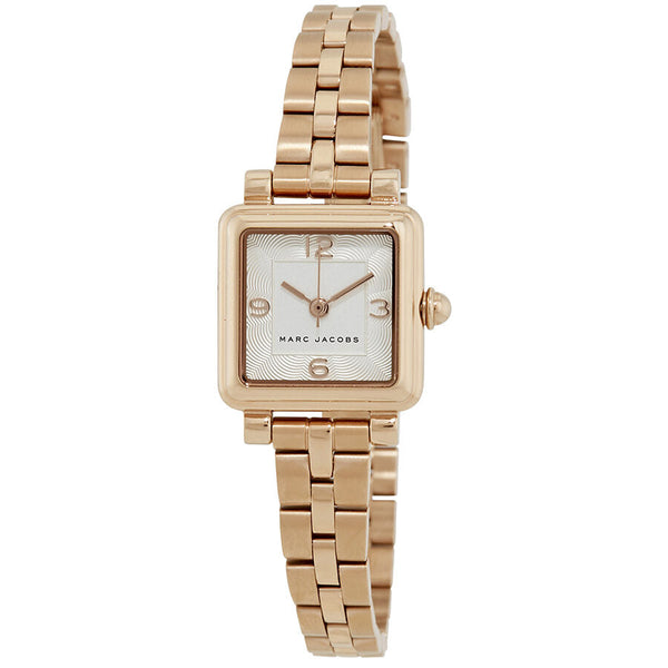 Marc Jacobs Vic Silver Dial Rose Gold-tone Ladies Watch MJ3530 - The Watches Men & CO
