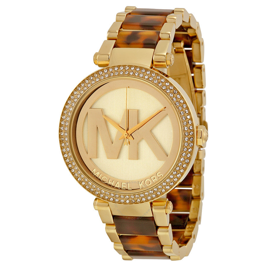 Michael kors best sale watch tortoise shell