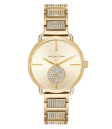 Michael Kors Portia Pave Gold Dial Ladies Watch MK3852 - The Watches Men & CO