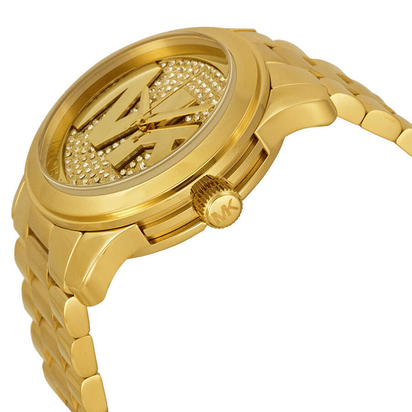 Michael Kors Runway Gold Dial Crystal Ladies Watch #MK5706 - The Watches Men & CO #2
