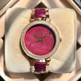 Michael Kors Parker Burgundy Women's Watch MK6412 - The Watches Men & CO #3