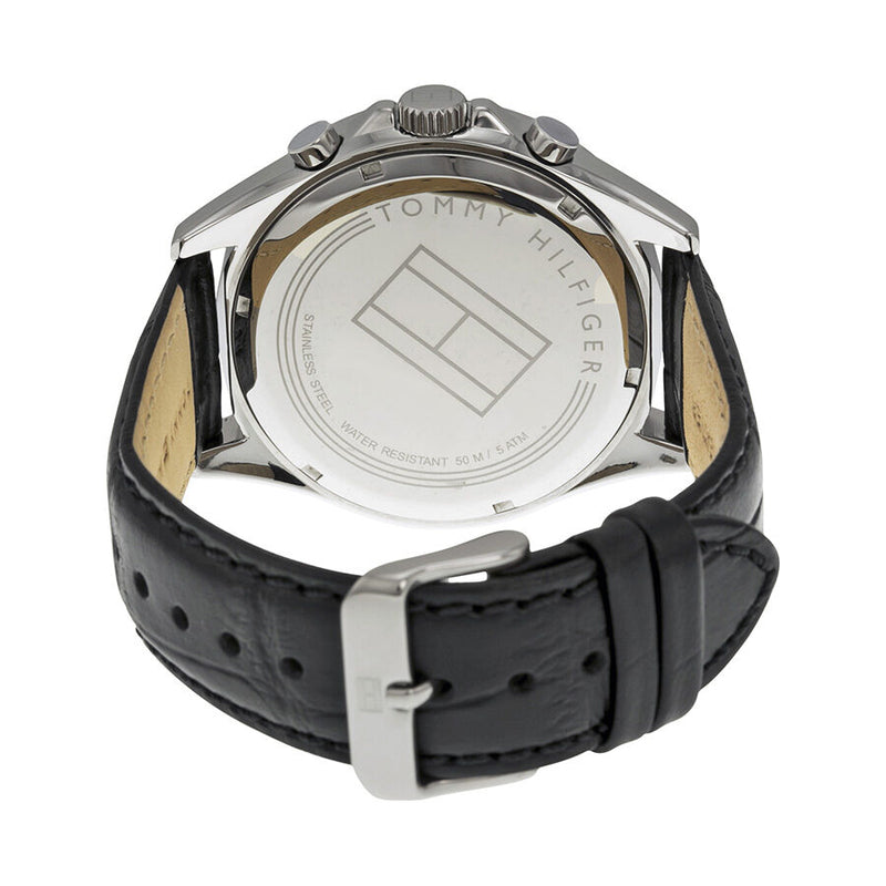 Tommy Hilfiger Black Dial Black Leather Men's Watch 1791117 - The Watches Men & CO #3