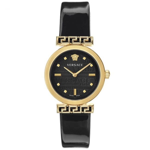 Versace Meander Quartz Black Dial Ladies Watch VELW00420 - The Watches Men & CO