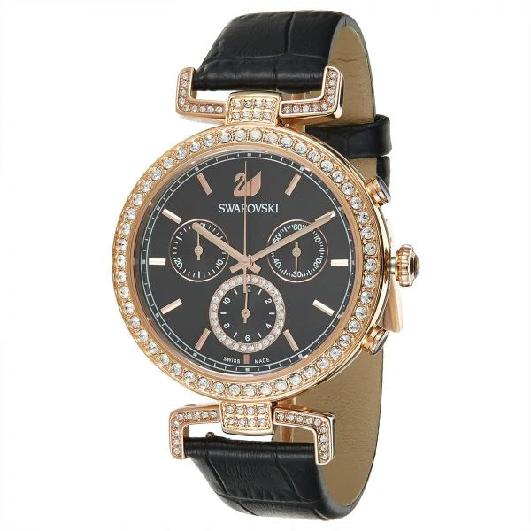 Swarovski Era Journey Chronograph Quartz Crystal Black Dial Women's Watch 5295320