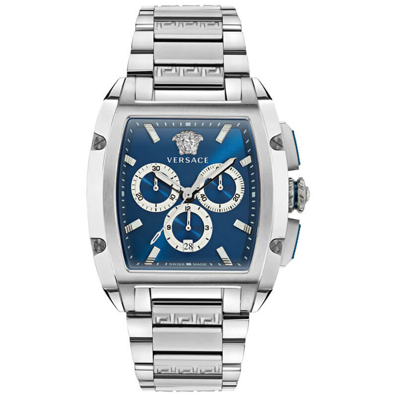 Versace Dominus Stainless Steel Rectangular Dial Quartz Men Watch - VE6H00423 VE6H00423 - Image 1