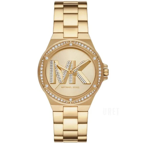 Michael Kors Lennox Three Hand Gold-Tone Watch - MK1062