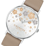 Coach Perry Quartz Silver Floral Dial Ladies Watch 14503326