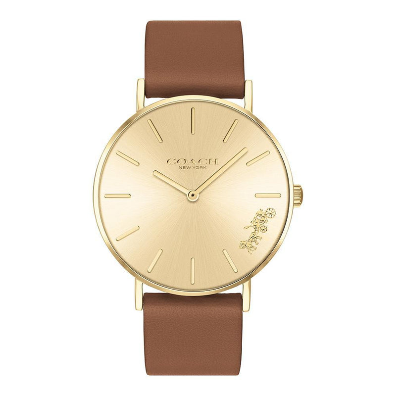 Coach Perry Brown Leather Women's Watch 14503331