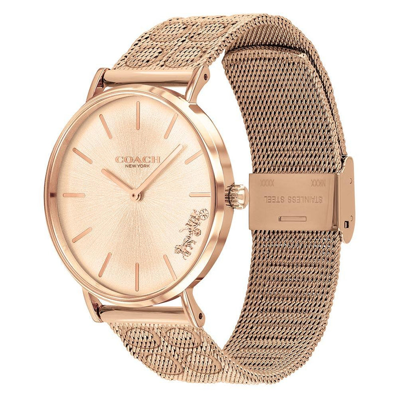 Coach Perry Rose Gold Mesh Women's Watch 14503343