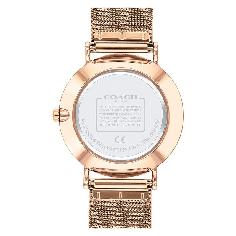 Coach Perry Rose Gold Mesh Women's Watch 14503343