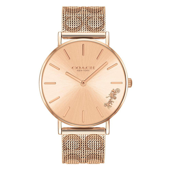 Coach Perry Rose Gold Mesh Women's Watch 14503343