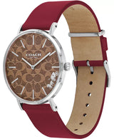 Coach Perry Red Leather Strap Women's Watch 14503474