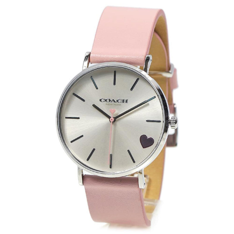 Coach Perry Blush Pink Leather Strap Women's Watch 14503516