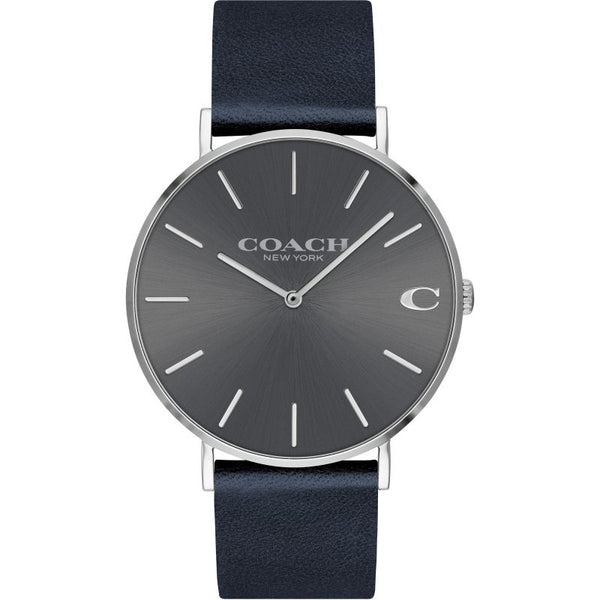 Coach Charles Navy Strap Grey Dial Men's Watch 14602150