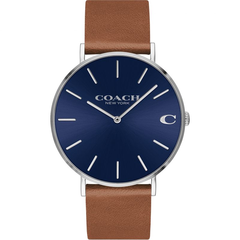 Coach Charles Brown Leather Men's Watch 14602151