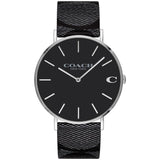 Coach Charles Casual Black Leather Men's Watch 14602157