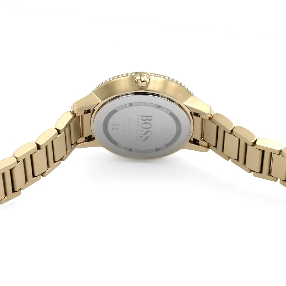 Hugo Boss Signature watch caseback with stainless steel and BOSS engraving
