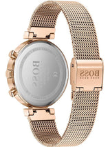 Hugo Boss Flawless Rose Gold Mesh Women's Watch 1502553 - The Watches Men & CO #3