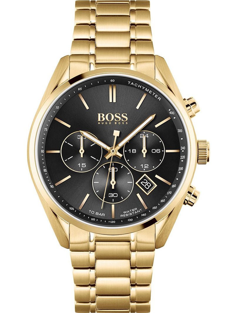 Hugo Boss Champion Gold Chronograph Men's Watch  1513848 - The Watches Men & CO