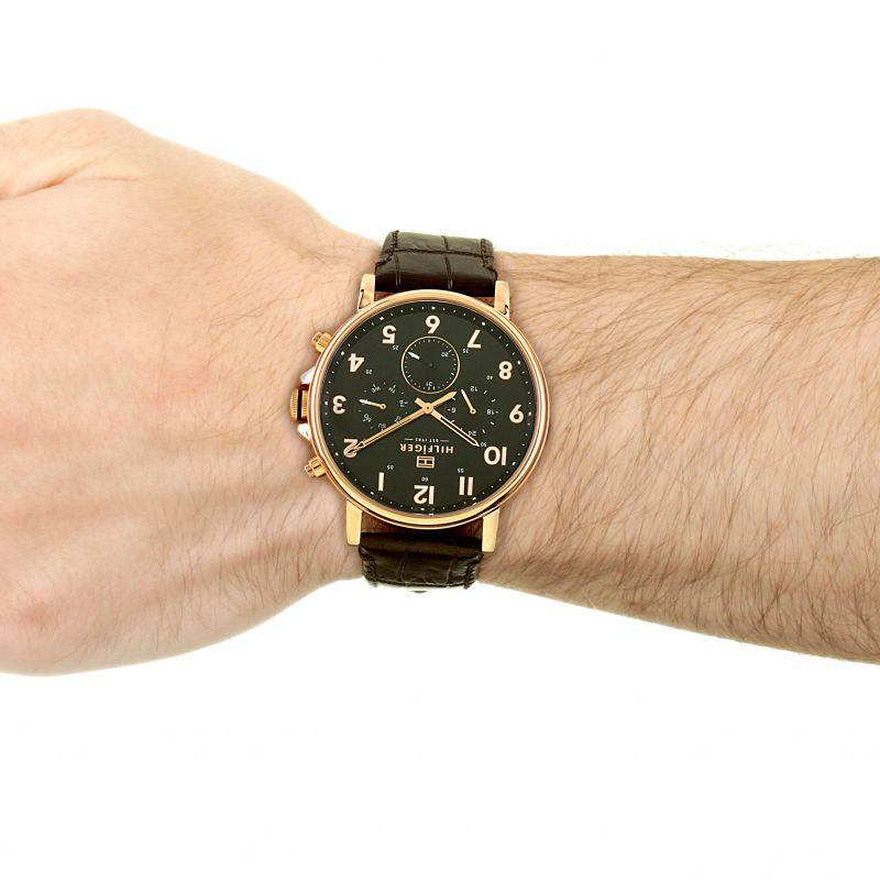 Tommy Hilfiger Multi-function Brown Leather Men's Watch 1710379 - The Watches Men & CO #5