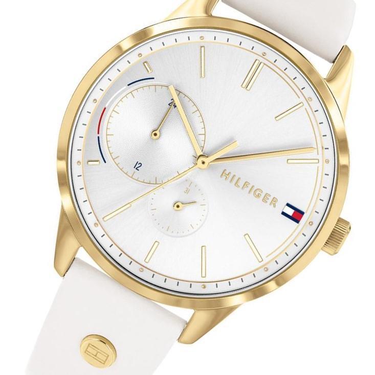 Tommy Hilfiger Brooklyn Silver Dial Leather Strap Ladies Watch 1782018 - The Watches Men & CO #4