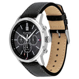 Tommy Hilfiger Multi-function Black Leather Men's Watch 1791630 - The Watches Men & CO #3