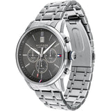Tommy Hilfiger Silver and Grey Stainless Steel Men's Watch 1791632 - The Watches Men & CO #3