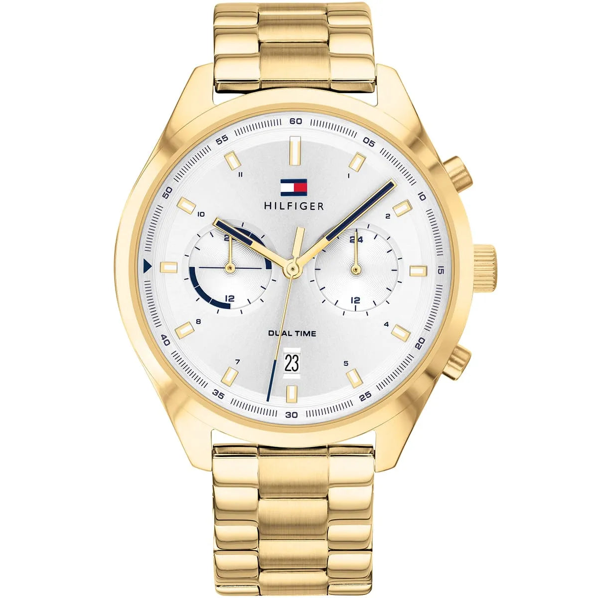 Tommy Hilfiger Bennett Silver Dial Gold Men's Watch - 1791726