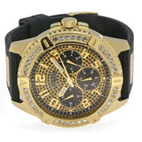 Guess Crystal-Covered Dial Silicone Strap Men's Watch W1132G1