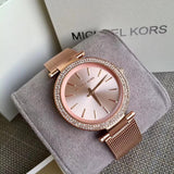 Michael Kors Darci Rose Gold-tone Mesh Strap Ladies Watch MK3369