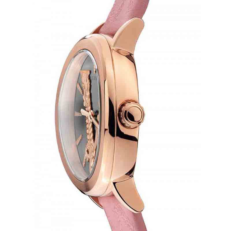 Versace Virtus Quartz Grey Dial Pink Leather Strap Watch for Women - VEHC00319 VEHC00319 - Image 5