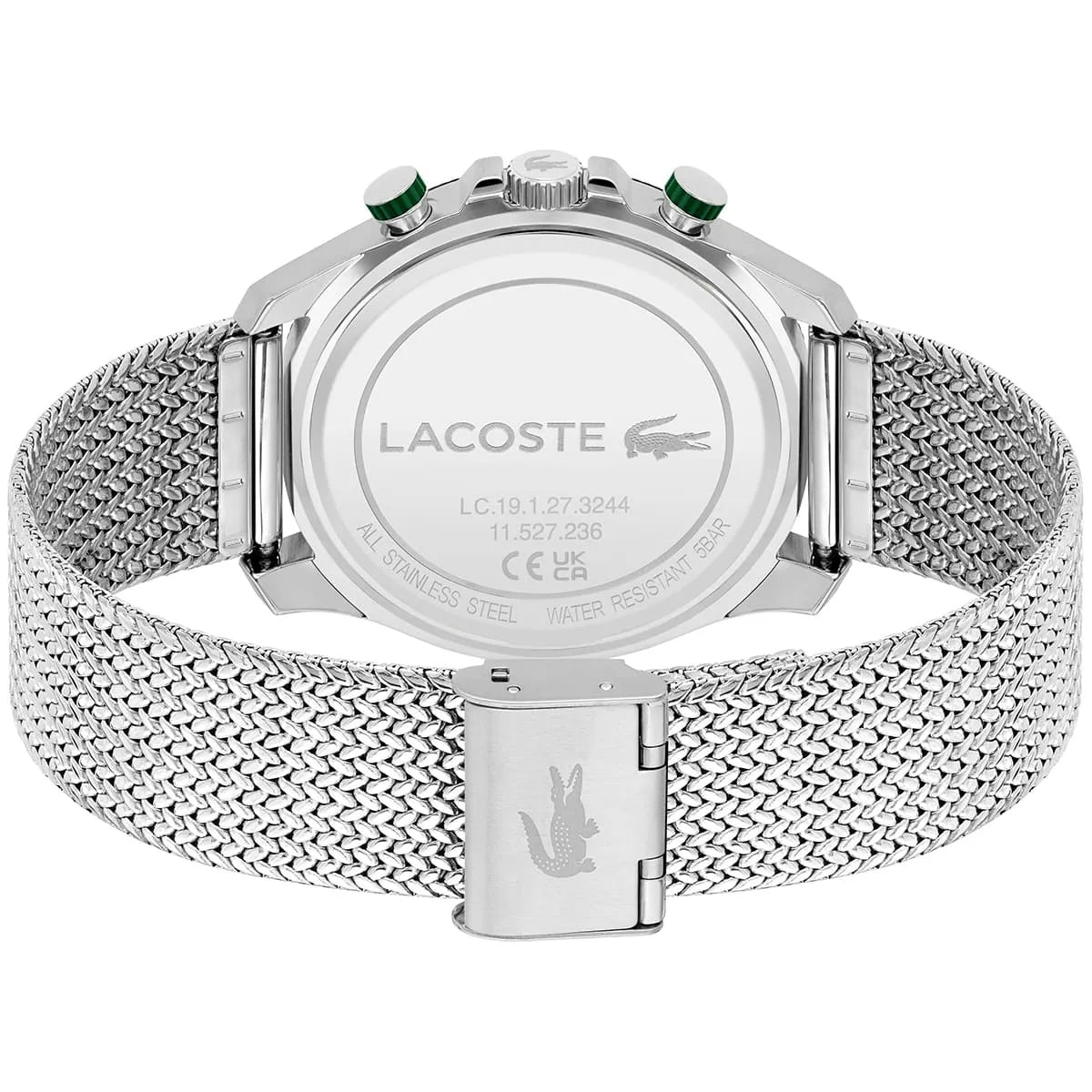 Lacoste Neo Heritage Chronograph  Quartz Silver Mesh Men's Watch 2011255