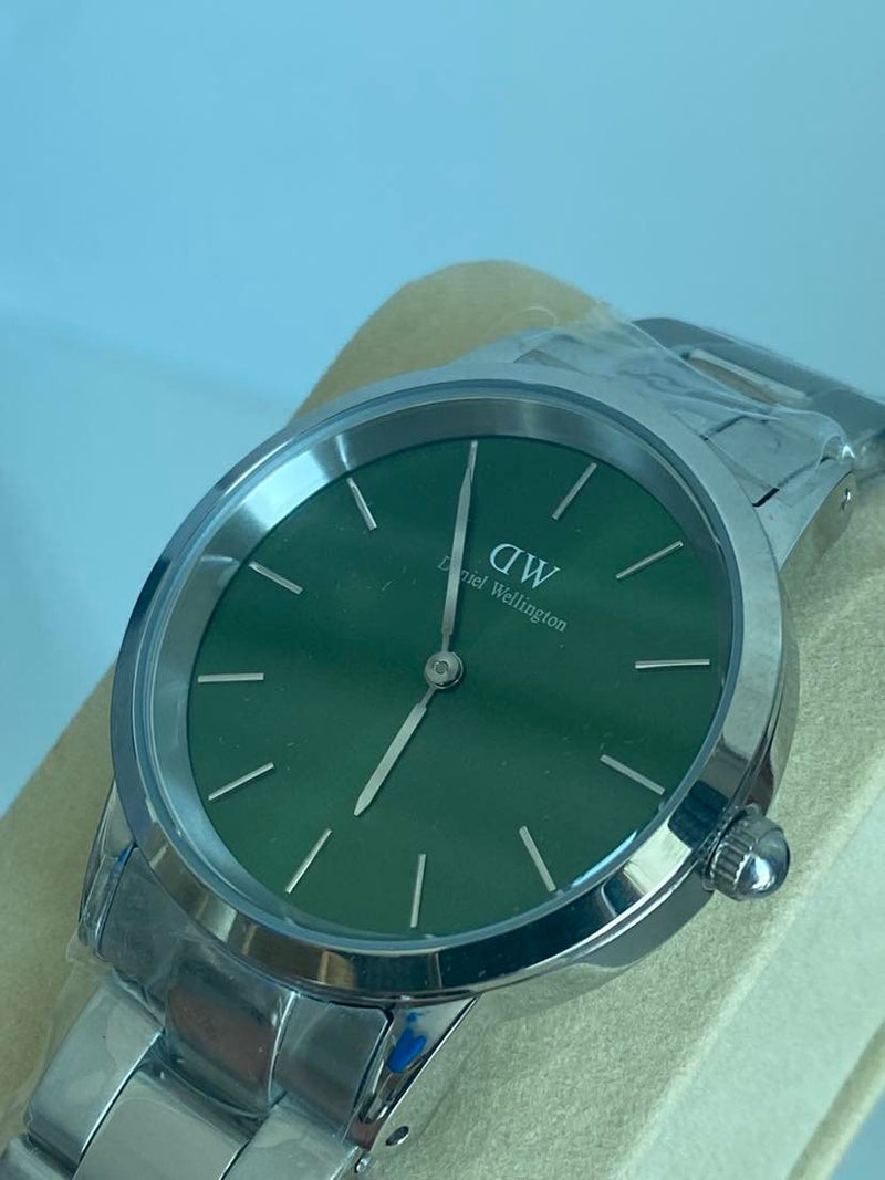 Daniel Wellington Emerald Silver Watch