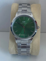 Daniel Wellington Emerald Silver Watch