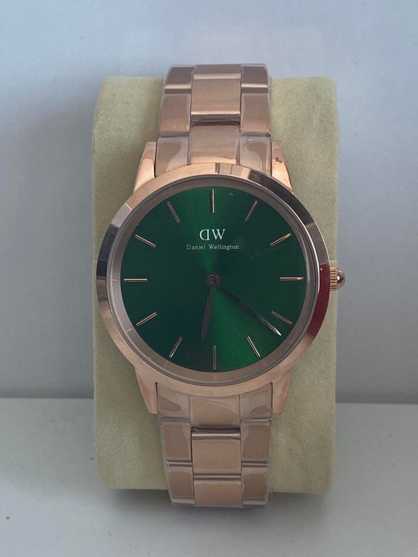 Daniel Wellington Iconic Link Emerald Rose Gold Watch