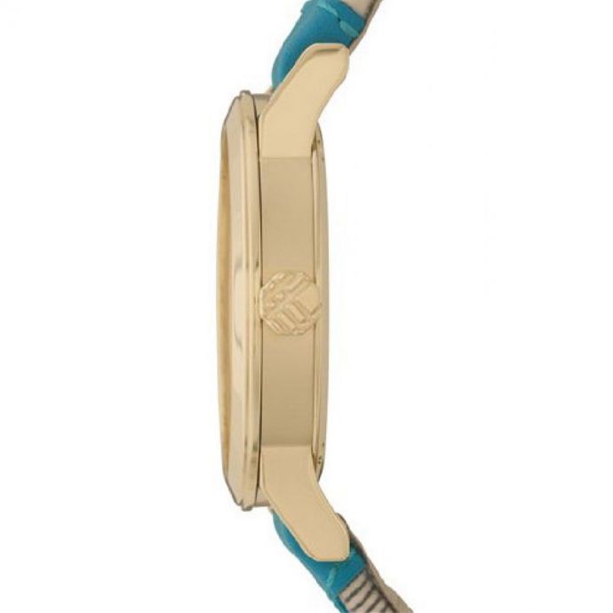 Burberry Ladies Blue Leather Strap Women's Watch BU9112 - The Watches Men & CO #2