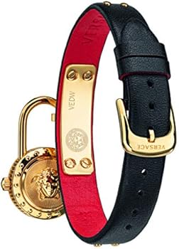 Versace Medusa Lock Icon Quartz Gold Dial Ladies Watch VEDW00119