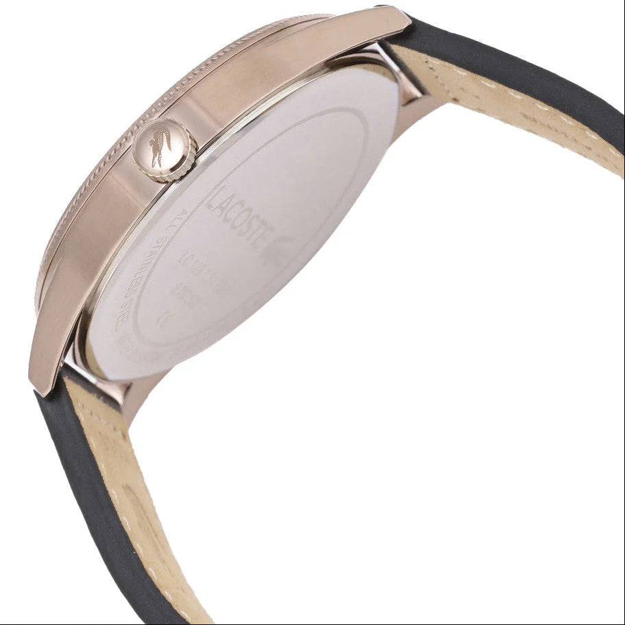 Lacoste Continental Black Leather Men's Watch - 2011042