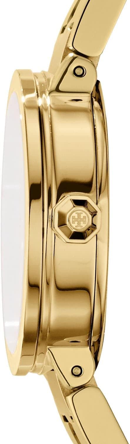 Tory Burch Reva Rose Gold-Tone Stainless Steel Bracelet Watch Women's Watch TBW4028