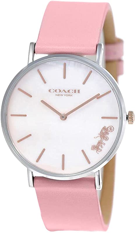 Coach Perry Quartz Peach Mother of Pearl Dial Ladies Watch 14503244